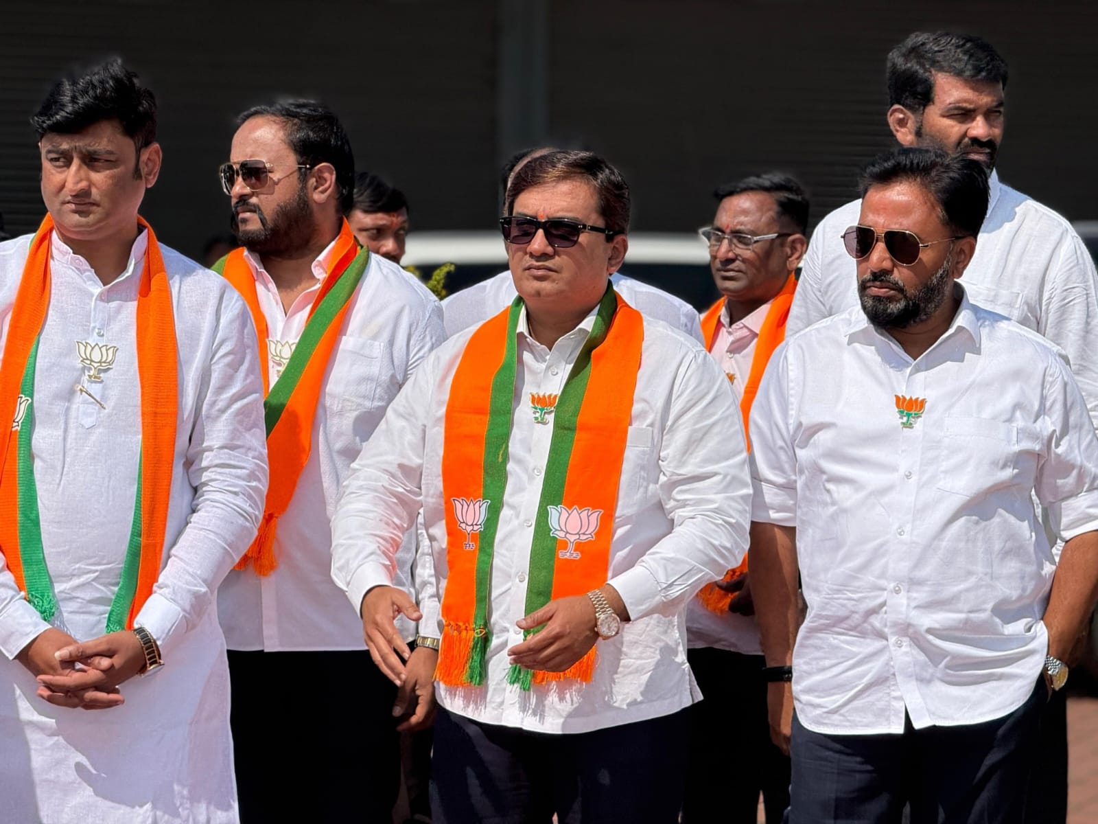 Maharashtra BJP State President Ravindra Chavan arrives in Kolhapur district